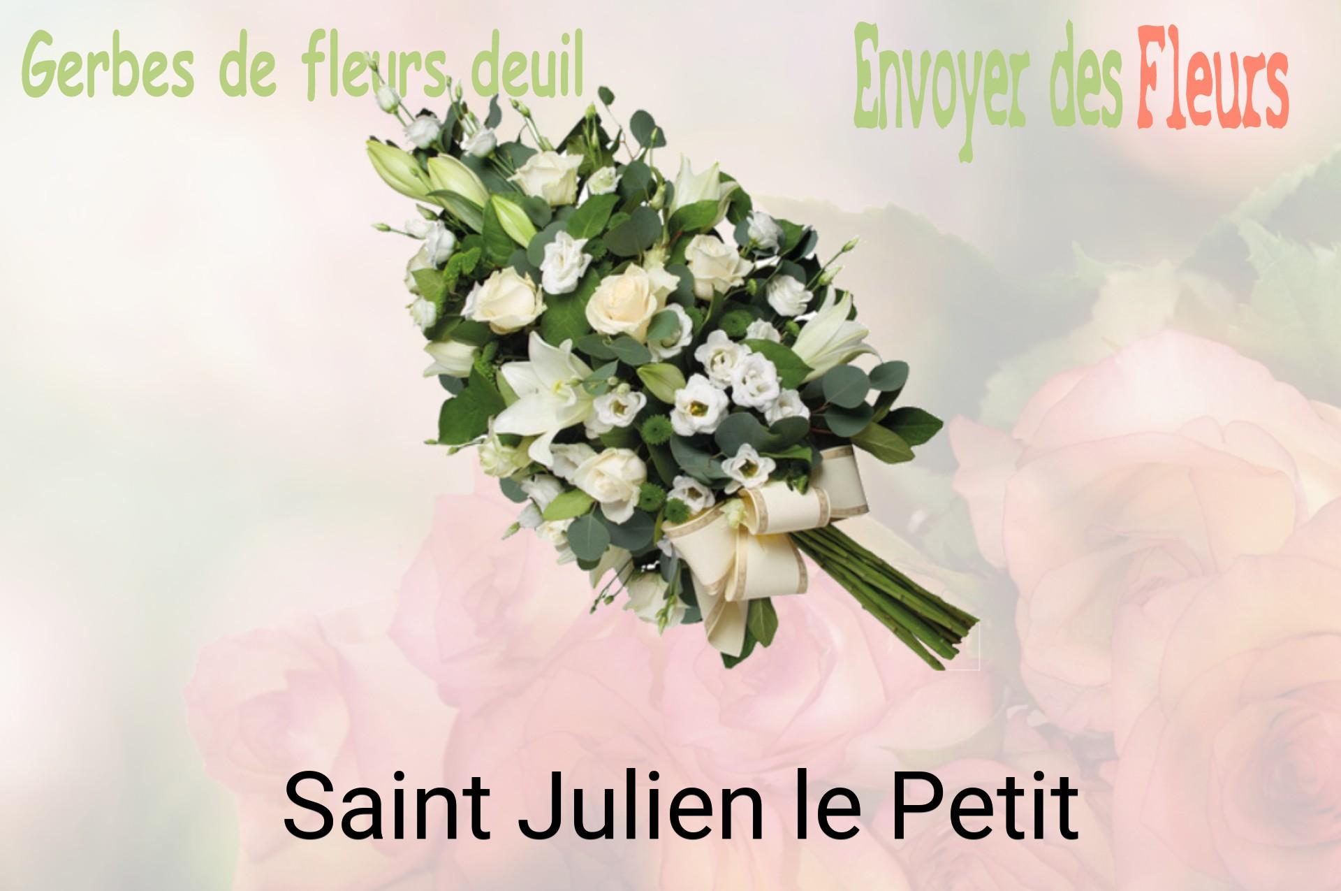 Gerbe de fleurs de deuil livrée à Saint-Julien-le-Petit